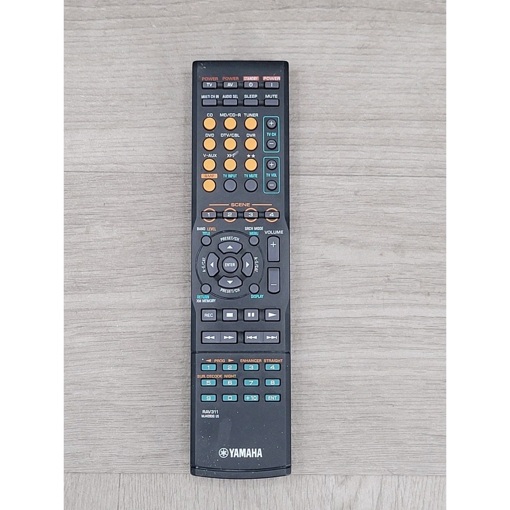 Yamaha RAV311 WJ40930 US OEM Remote Control RX-V361 AV Receiver Tested Working